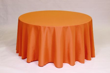 Orange Poly linen