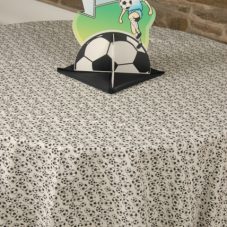 Soccer print linen