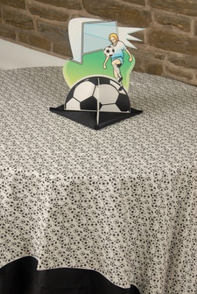 Soccer print linen