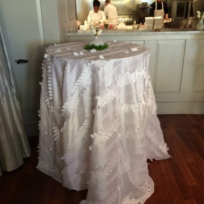 White Cascade linen