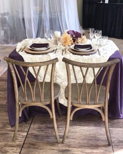 willow chair sweetheart setup