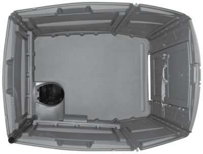 ADA Accessible Restroom Interior - Birdseye (Grey)