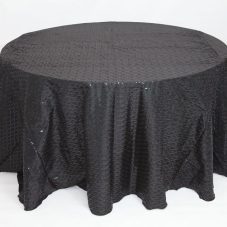 black helix sequin linen rental