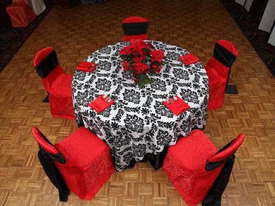crush chair cover red