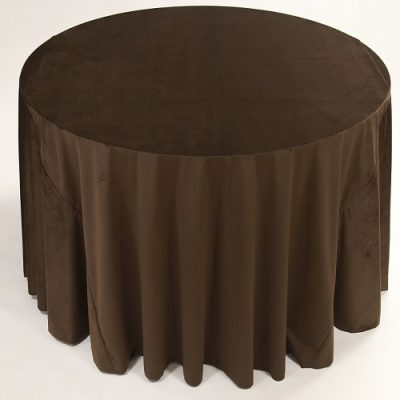 chocolate velvet linen rental