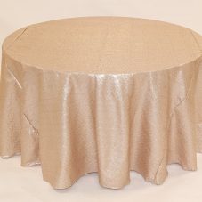 champagne glimmer sequin linen rental