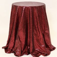 crimson glimmer sequin linen rental