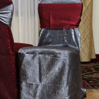 Crush Pewter Chair Covers