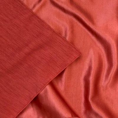 burnt orange dupioni linen rental