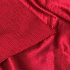 cherry red dupioni linen rental