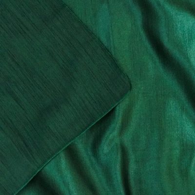 hunter green dupioni linen rental