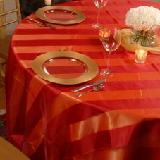 ruby eternity stripe linen rental