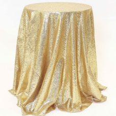 Sequin Glimmer Gold Linen