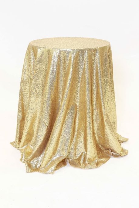 Sequin Glimmer Gold Linen
