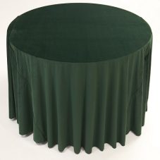 hunter green velvet linen rental