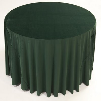 hunter green velvet linen rental