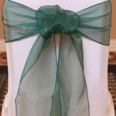 hunter organza linen rental