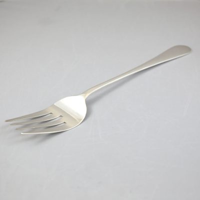 silver serving fork 12 in