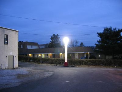 tube light at night