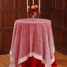 Ivory Vine Organza Table