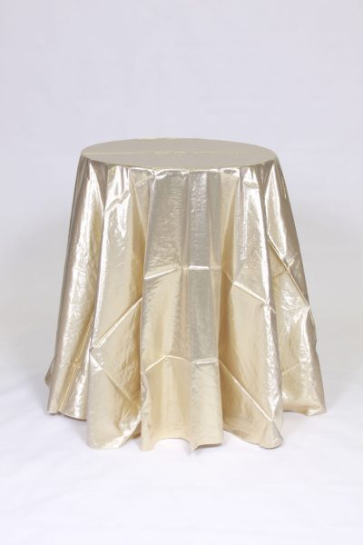 Lame gold linen solid linen rental