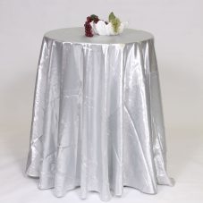 Lame silver linen solid linen rental