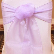 lilac organza linen rental