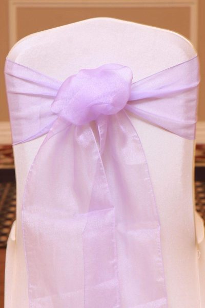 lilac organza linen rental