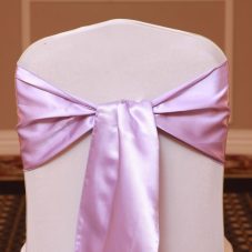 lilac satin linen rental