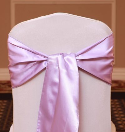 lilac satin linen rental