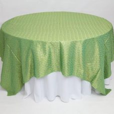 lime helix sequin linen rental