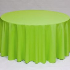 Lime Poly solid linen rental