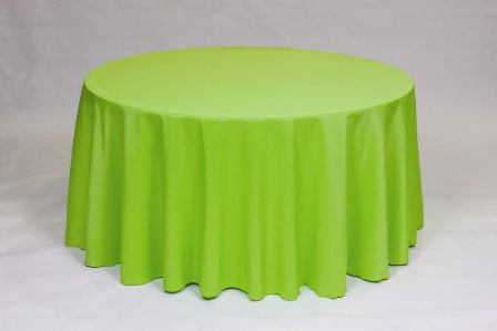 Lime Poly solid linen rental