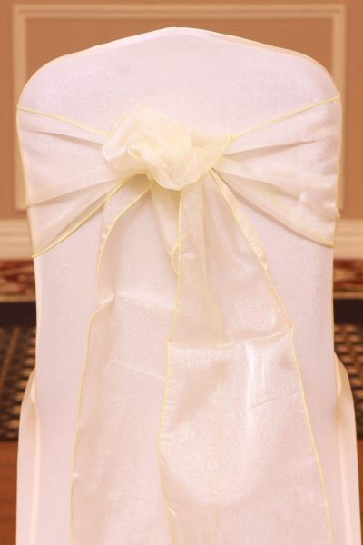 maize organza linen rental