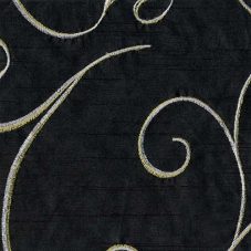 black nova swirl linen rental