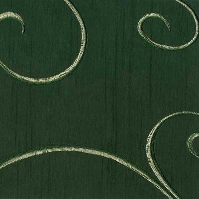 hunter green nova swirl linen rental