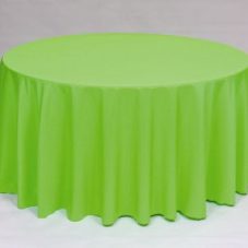 Solid Neon Green Poly Linen