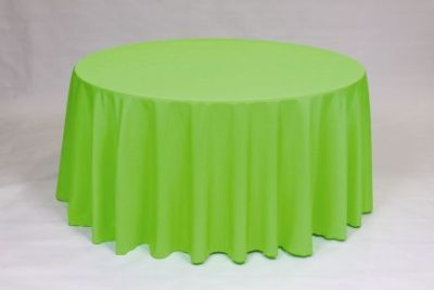 Solid Neon Green Poly Linen