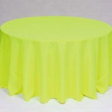 Solid Neon Yellow Poly linen