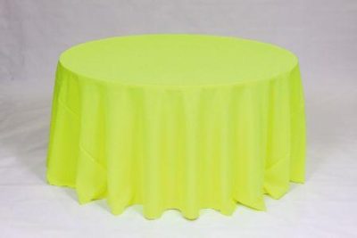 Solid Neon Yellow Poly linen