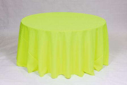 Solid Neon Yellow Poly linen