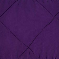 purple pintuck linen rental