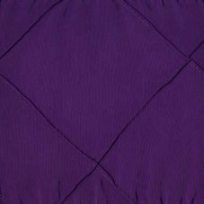 purple pintuck linen rental