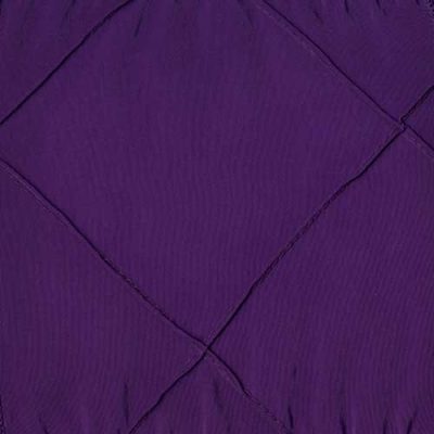 purple pintuck linen rental