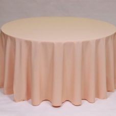 Solid Peach Poly linen