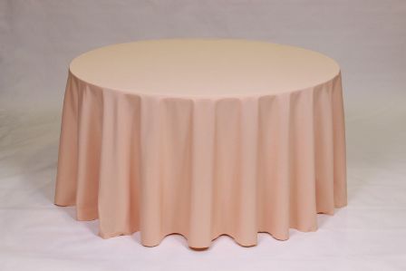 Solid Peach Poly linen