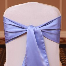 periwinkle satin linen rental