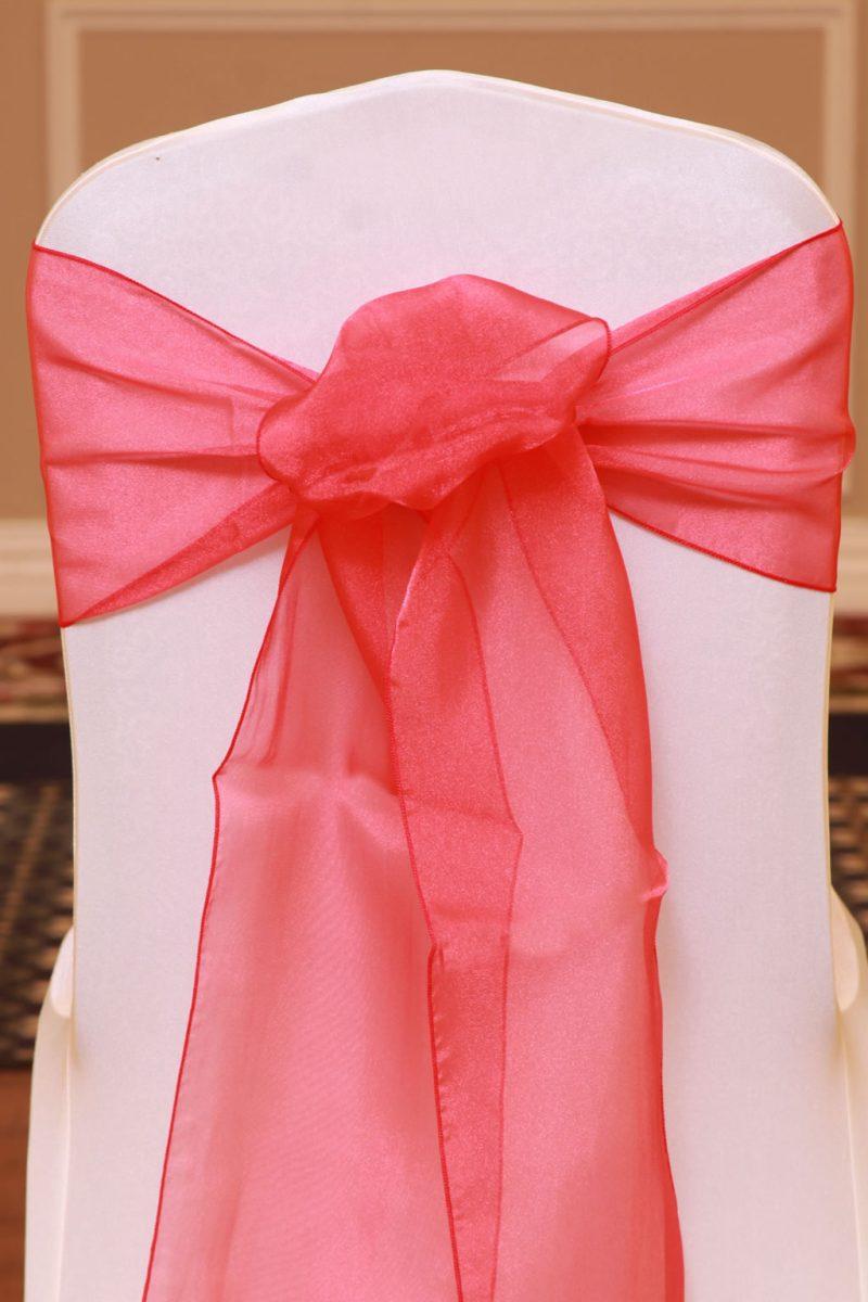 Organza Red Sash » A to Z Party Rental, PA