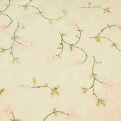 pink lily sheer linen overlay