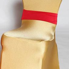 spandex gold chair cover